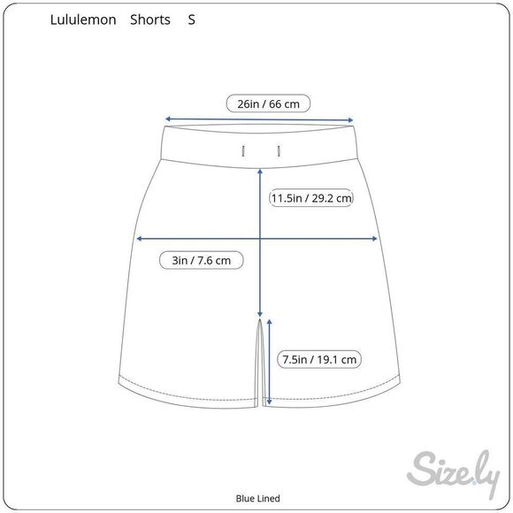 Lululemon Blue Patterned Pace Breaker Shorts‎ Men’s S 7.5” Read - Picture 11 of 11